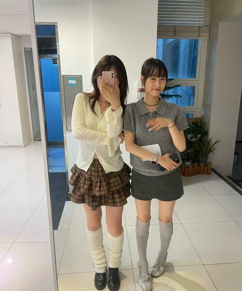 MUSINSA STANDARD WOMAN（ムシンサスタンダードウーマン）の「ウィメンズレイヤードミニスカート[ミディアムグレー]（スカート・レディース・その他・LARGE/MEDIUM/SMALL/X-SMALL）」の9枚目の写真