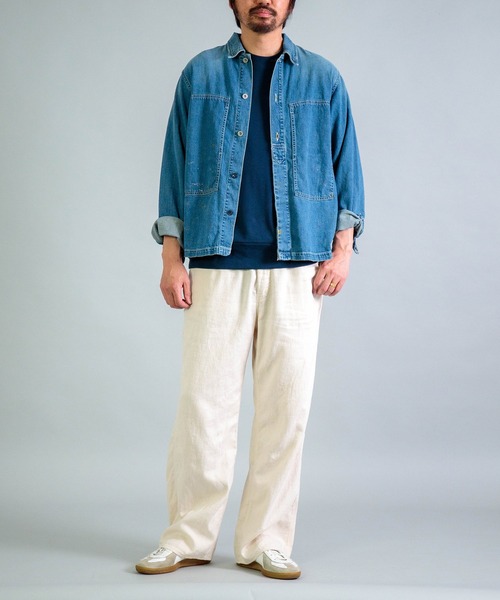 OMNIGOD mens / オムニゴッド] 綿麻ツイル ルーズイージーペインター