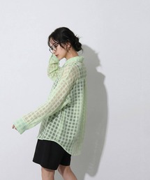 OWNth（オンス）の「チェック シアー  シャツ（シャツ/ブラウス）」