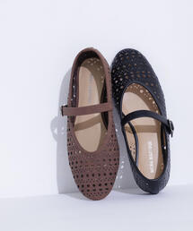 NATURAL BEAUTY BASIC | ◇カットワークメリージェーンシューズ(バレエシューズ)