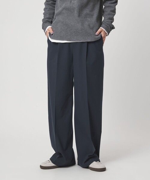 green label relaxing(グリーンレーベルリラクシング)の「【WEB限定】<at ease>オルマイ ワイド パンツ ウォッシャブル ストレッチ UVカット(その他パンツ・レディース・ダークブラウン/ネイビー/ブラック/ベージュ・SHORT/TALL/34/42/40/38/36)」の20枚目の写真