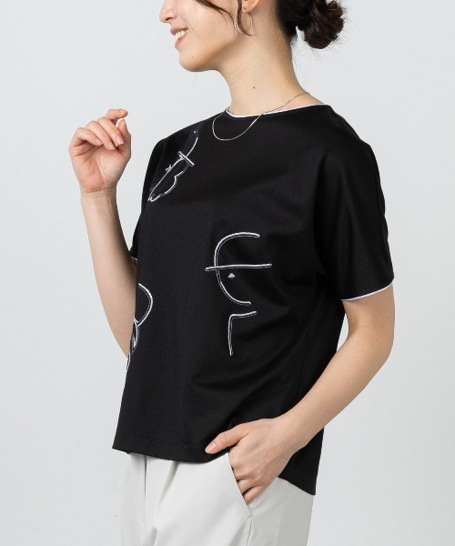 STUDIO PICONE(スタジオピッコーネ)の「スパンコール刺繍UV冷感プルオーバー(Tシャツ/カットソー・レディース・ブラック/ホワイト・L/M/LL)」の17枚目の写真