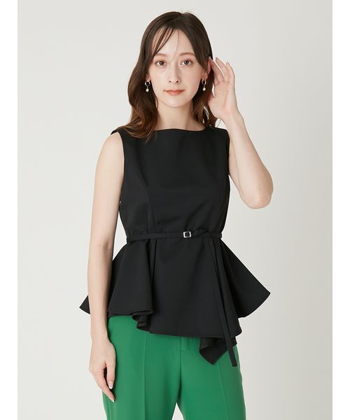 FRAY I.D（フレイアイディー）の「アシメペプラムチュニック（その他トップス・レディース・ブラック/ホワイト/インディゴブルー・0/1）」の4枚目の写真