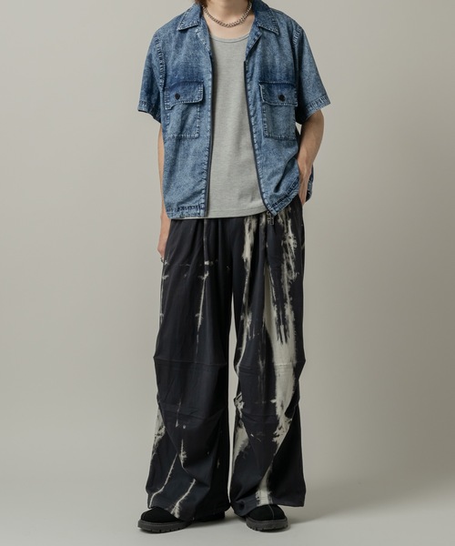 CASPER JOHN(キャスパージョン)の「Chemical zip CPO shirts/ケミカルジップCPOシャツ(シャツ/ブラウス・メンズ・ブルー/ブラック・LARGE/MEDIUM/SMALL/X-SMALL)」の13枚目の写真