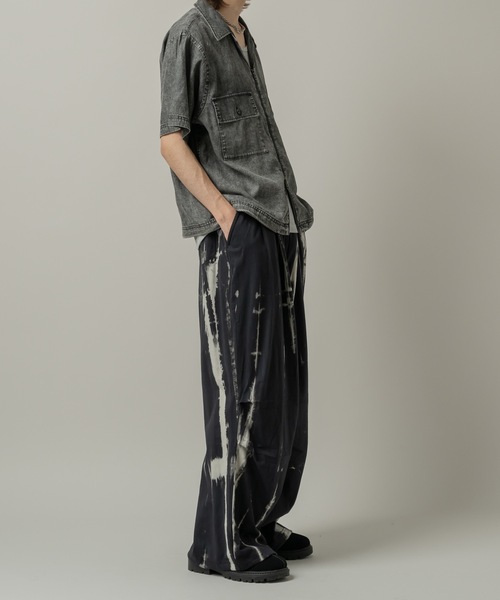 CASPER JOHN(キャスパージョン)の「Chemical zip CPO shirts/ケミカルジップCPOシャツ(シャツ/ブラウス・メンズ・ブルー/ブラック・LARGE/MEDIUM/SMALL/X-SMALL)」の16枚目の写真