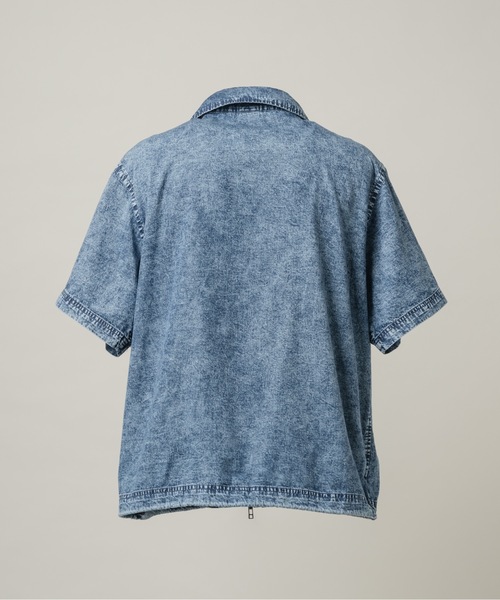 CASPER JOHN(キャスパージョン)の「Chemical zip CPO shirts/ケミカルジップCPOシャツ(シャツ/ブラウス・メンズ・ブルー/ブラック・LARGE/MEDIUM/SMALL/X-SMALL)」の20枚目の写真