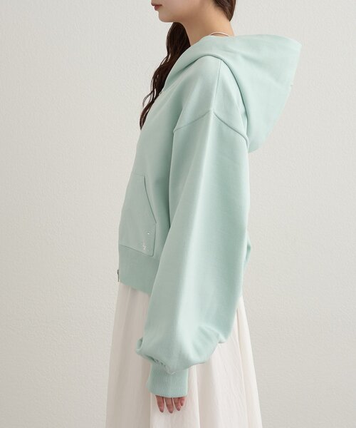 mystic（ミスティック）の「ラインストーンフーディーニット（パーカー・レディース・アイボリー/グリーン・FREE）」の22枚目の写真