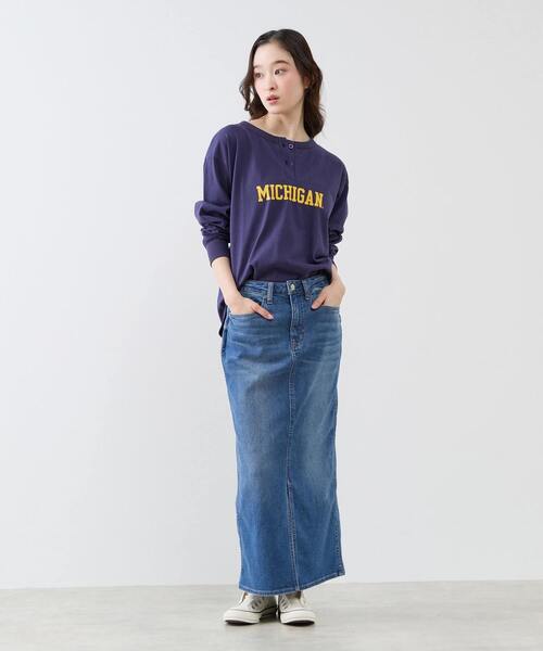 Healthy denim(ヘルシーデニム)の「【Healthy denim/ヘルシーデニム】Primrose デニムスカート(デニムスカート・レディース・インディゴブルー・FREE)」の21枚目の写真