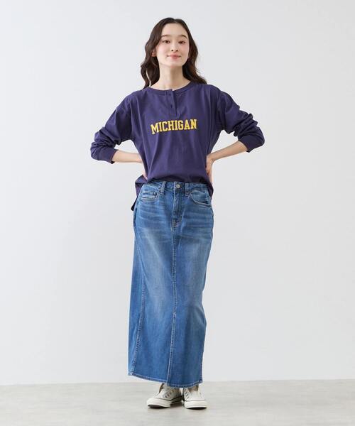 Healthy denim(ヘルシーデニム)の「【Healthy denim/ヘルシーデニム】Primrose デニムスカート(デニムスカート・レディース・インディゴブルー・FREE)」の20枚目の写真