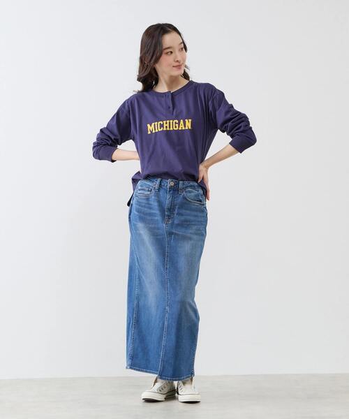Healthy denim(ヘルシーデニム)の「【Healthy denim/ヘルシーデニム】Primrose デニムスカート(デニムスカート・レディース・インディゴブルー・FREE)」の19枚目の写真