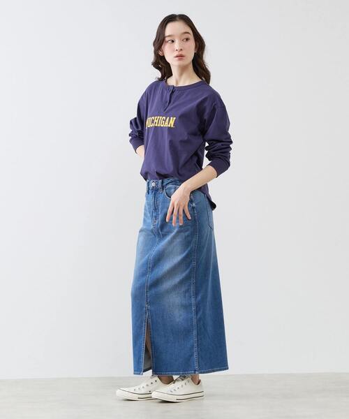 Healthy denim(ヘルシーデニム)の「【Healthy denim/ヘルシーデニム】Primrose デニムスカート(デニムスカート・レディース・インディゴブルー・FREE)」の18枚目の写真