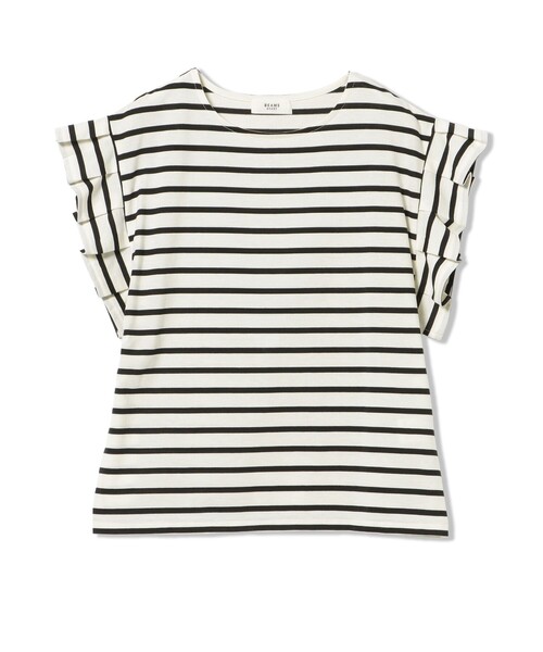 BEAMS HEART(ビームスハート)の「【7/2値下げ】袖タック ボーダー プルオーバー(Tシャツ/カットソー・レディース・ネイビー/オフホワイト/グリーン・FREE)」の20枚目の写真