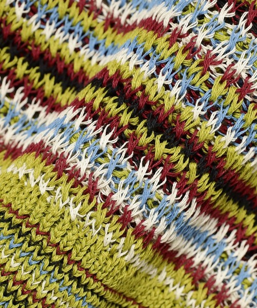 fennica(フェニカ)の「COOHEM / SUKE BORDER KNIT VEST ニットベスト(ベスト・メンズ・レッド/グリーン・LARGE)」の11枚目の写真