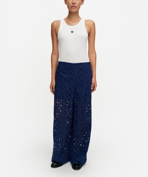marimekko(マリメッコ)の「Sh Lados Keidas / Trousers(スラックス・レディース・ネイビー・36/34/38/40)」の1枚目の写真