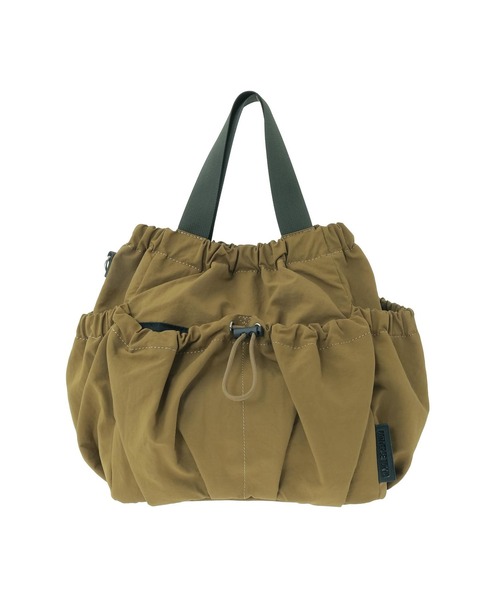 CONVERSE TOKYO(コンバーストウキョウ)の「2WAY NYLON DRAWSTRING SHOULDER BAG(ショルダーバッグ・レディース・カーキ/ブラック/チャコールグレー・FREE)」の1枚目の写真