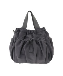2WAY NYLON DRAWSTRING SHOULDER BAG