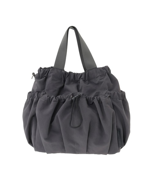 CONVERSE TOKYO(コンバーストウキョウ)の「2WAY NYLON DRAWSTRING SHOULDER BAG(ショルダーバッグ・レディース・カーキ/ブラック/チャコールグレー・FREE)」の3枚目の写真