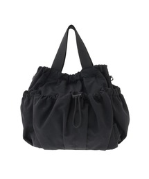 2WAY NYLON DRAWSTRING SHOULDER BAG