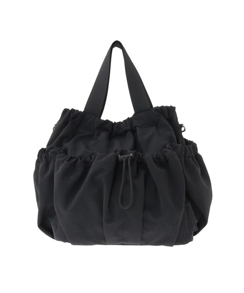 CONVERSE TOKYO(コンバーストウキョウ)の「2WAY NYLON DRAWSTRING SHOULDER BAG(ショルダーバッグ・レディース・カーキ/ブラック/チャコールグレー・FREE)」の2枚目の写真