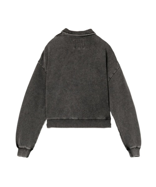 A BATHING APE(アベイシングエイプ)の「POLO SWEATSHIRT(ポロシャツ・レディース・グレー/ネイビー・SMALL/X-SMALL)」の3枚目の写真