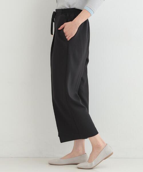 SHOO・LA・RUE（シューラルー）の「【S-LL/着丈選べる/洗濯後しわになりにくい】スマートに見えるイージーワイドパンツ（その他パンツ・レディース・ブラウン系その他/ブラック/ライトベージュ・38/40/42/02/03/04/36/01）」の12枚目の写真