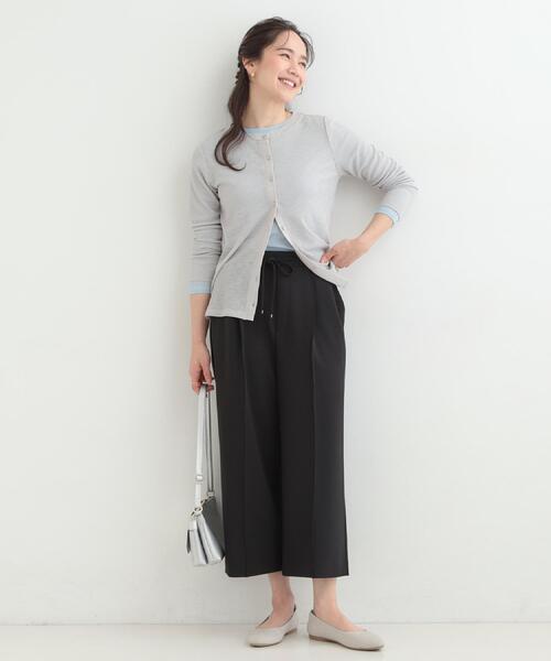 SHOO・LA・RUE（シューラルー）の「【S-LL/着丈選べる/洗濯後しわになりにくい】スマートに見えるイージーワイドパンツ（その他パンツ・レディース・ブラウン系その他/ブラック/ライトベージュ・38/40/42/02/03/04/36/01）」の13枚目の写真