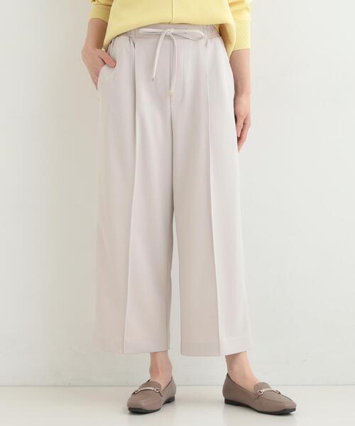 SHOO・LA・RUE（シューラルー）の「【S-LL/着丈選べる/洗濯後しわになりにくい】スマートに見えるイージーワイドパンツ（その他パンツ・レディース・ブラウン系その他/ブラック/ライトベージュ・38/40/42/02/03/04/36/01）」の18枚目の写真