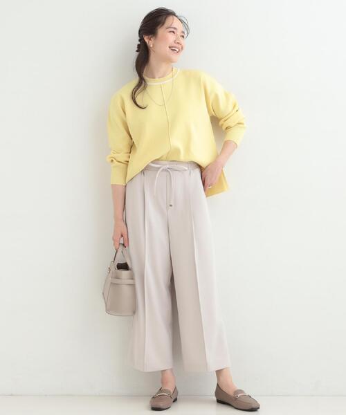 SHOO・LA・RUE（シューラルー）の「【S-LL/着丈選べる/洗濯後しわになりにくい】スマートに見えるイージーワイドパンツ（その他パンツ・レディース・ブラウン系その他/ブラック/ライトベージュ・38/40/42/02/03/04/36/01）」の20枚目の写真