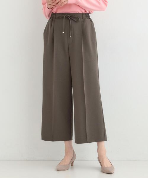 SHOO・LA・RUE（シューラルー）の「【高レビュー/S-LL/着丈選べる/洗濯後しわになりにくい】スマートに見えるイージーワイドパンツ（その他パンツ・レディース・ブラウン系その他/ブラック/ライトベージュ・38/40/42/02/03/04/36/01）」の21枚目の写真