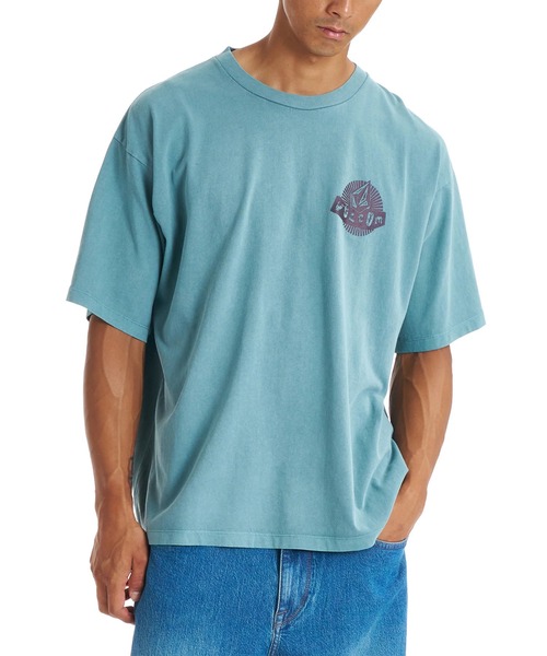 VOLCOM(ボルコム)の「VOLCOM/ボルコム メンズ 半袖 Tシャツ VST261010(Tシャツ/カットソー・メンズ・グレイッシュブルー/オフホワイト/ブラック・L/M)」の5枚目の写真