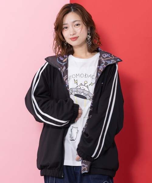 ScoLar Parity（スカラーパリティ）の「361108：組体操クマうさぎリバーシブルワッシャーブルゾン（ブルゾン・レディース・オフホワイト/ブラック・M）」の17枚目の写真