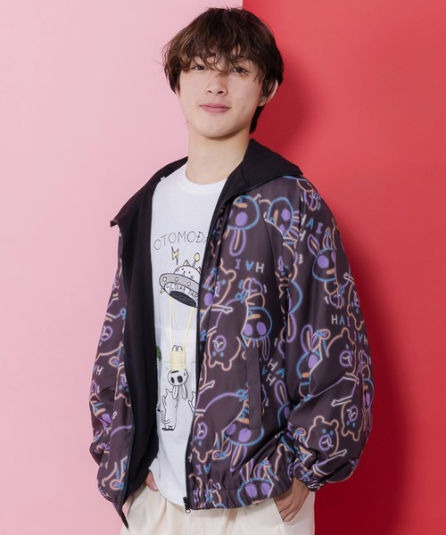 ScoLar Parity（スカラーパリティ）の「361108：組体操クマうさぎリバーシブルワッシャーブルゾン（ブルゾン・レディース・オフホワイト/ブラック・M）」の22枚目の写真