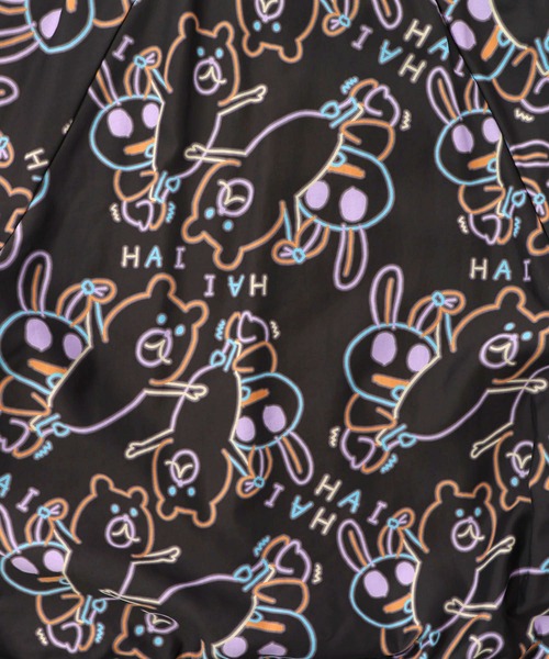 ScoLar Parity（スカラーパリティ）の「361108：組体操クマうさぎリバーシブルワッシャーブルゾン（ブルゾン・レディース・オフホワイト/ブラック・M）」の3枚目の写真