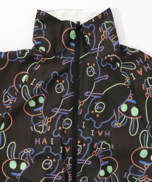 ScoLar Parity（スカラーパリティ）の「361108：組体操クマうさぎリバーシブルワッシャーブルゾン（ブルゾン・レディース・オフホワイト/ブラック・M）」の4枚目の写真