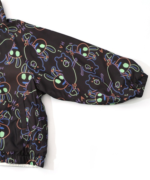 ScoLar Parity（スカラーパリティ）の「361108：組体操クマうさぎリバーシブルワッシャーブルゾン（ブルゾン・レディース・オフホワイト/ブラック・M）」の5枚目の写真