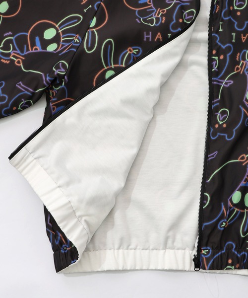ScoLar Parity（スカラーパリティ）の「361108：組体操クマうさぎリバーシブルワッシャーブルゾン（ブルゾン・レディース・オフホワイト/ブラック・M）」の7枚目の写真