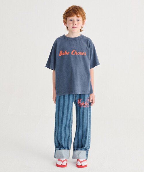 BOBO CHOSES(ボボショーズ)の「Bobo Choses 半袖Tシャツ【キッズ】(Tシャツ/カットソー・キッズ・ネイビー・130/120/110/100)」の2枚目の写真