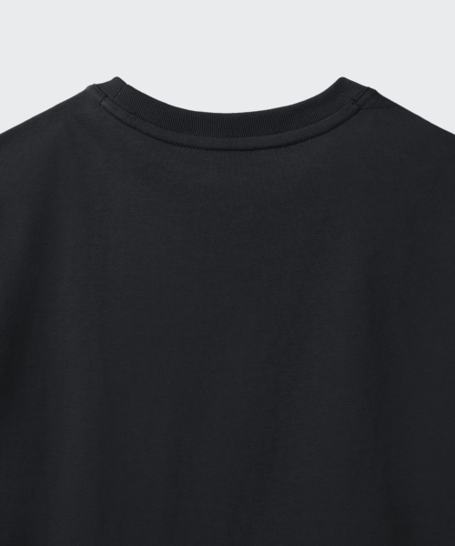 MUSINSA STANDARD KIDS（ムシンサスタンダードキッズ）の「リラックスドクルーネックTシャツ[ブラック]（Tシャツ/カットソー・レディース・その他・100/160/140/150/130/120/110）」の3枚目の写真