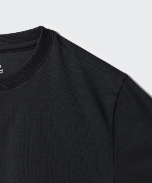 MUSINSA STANDARD KIDS（ムシンサスタンダードキッズ）の「リラックスドクルーネックTシャツ[ブラック]（Tシャツ/カットソー・レディース・その他・100/160/140/150/130/120/110）」の2枚目の写真