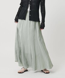 BEAUTY&YOUTH UNITED ARROWS | セルロースナイロン ワッシャーロングスカート ウォッシャブル(スカート)