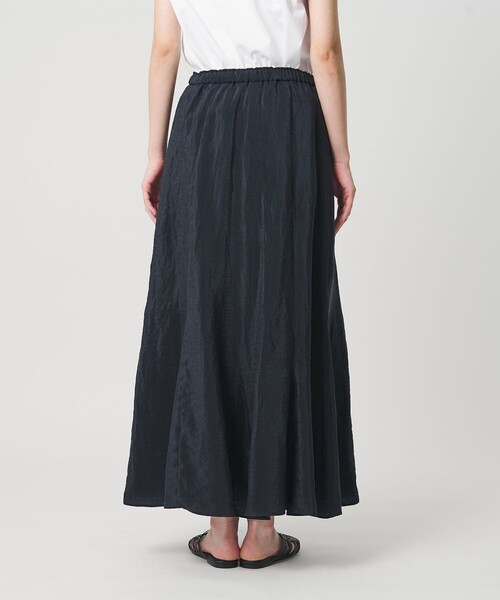 BEAUTY&YOUTH UNITED ARROWS（ビューティーアンドユースユナイテッドアローズ）の「セルロースナイロン ワッシャーロングスカート ウォッシャブル（スカート・レディース・ネイビー/ホワイト/ライム・S/M）」の15枚目の写真