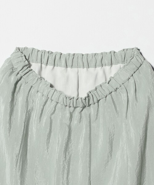 BEAUTY&YOUTH UNITED ARROWS（ビューティーアンドユースユナイテッドアローズ）の「セルロースナイロン ワッシャーロングスカート ウォッシャブル（スカート・レディース・ネイビー/ホワイト/ライム・S/M）」の19枚目の写真