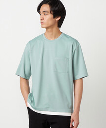COMME CA ISM | 【吸水速乾】フェイクレイヤードTシャツ(Tシャツ/カットソー)
