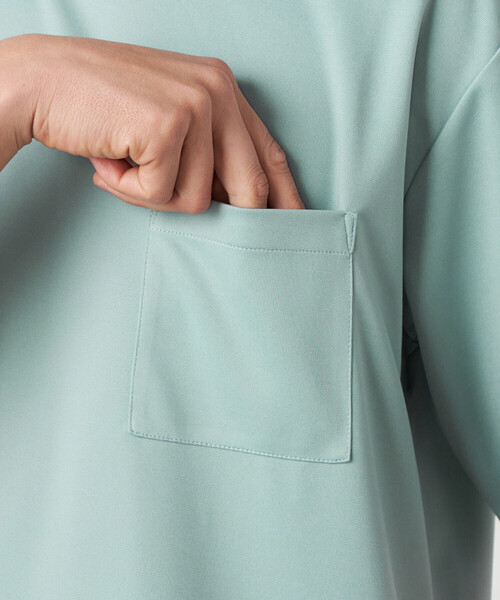 COMME CA ISM(コムサイズム)の「【吸水速乾】フェイクレイヤードTシャツ(Tシャツ/カットソー・メンズ・ミント/グレー/ホワイト/チャコール・MEDIUM/LARGE)」の14枚目の写真