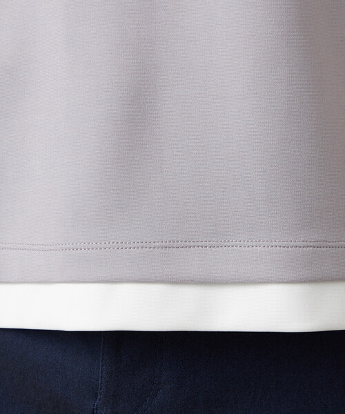 COMME CA ISM(コムサイズム)の「【吸水速乾】フェイクレイヤードTシャツ(Tシャツ/カットソー・メンズ・ミント/グレー/ホワイト/チャコール・MEDIUM/LARGE)」の18枚目の写真