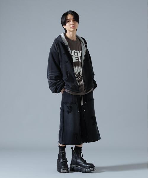 DankeSchon/ダンケシェーン/SULFUR SWEAT W-KNEE SHORTS(スウェット DankeSchon/ダンケシェーン/SULFUR SWEAT W-KNEE SHORTS(スウェット