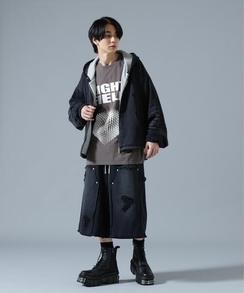 DANKE SCHON(ダンケシェーン)の「DankeSchon/ダンケシェーン/SULFUR SWEAT W-KNEE SHORTS(スウェットパンツ・レディース・ブラック/ホワイト・S/M/L)」の14枚目の写真