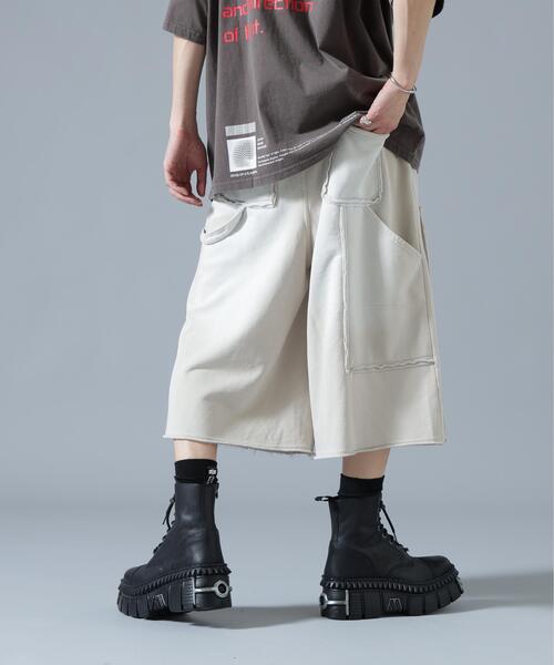 DANKE SCHON(ダンケシェーン)の「DankeSchon/ダンケシェーン/SULFUR SWEAT W-KNEE SHORTS(スウェットパンツ・レディース・ブラック/ホワイト・S/M/L)」の10枚目の写真