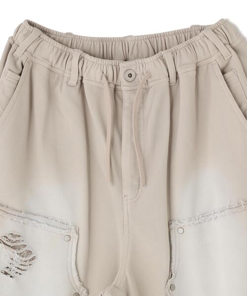 DANKE SCHON(ダンケシェーン)の「DankeSchon/ダンケシェーン/SULFUR SWEAT W-KNEE SHORTS(スウェットパンツ・レディース・ブラック/ホワイト・S/M/L)」の17枚目の写真