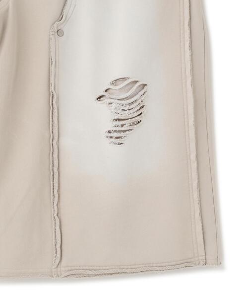 DANKE SCHON(ダンケシェーン)の「DankeSchon/ダンケシェーン/SULFUR SWEAT W-KNEE SHORTS(スウェットパンツ・レディース・ブラック/ホワイト・S/M/L)」の19枚目の写真